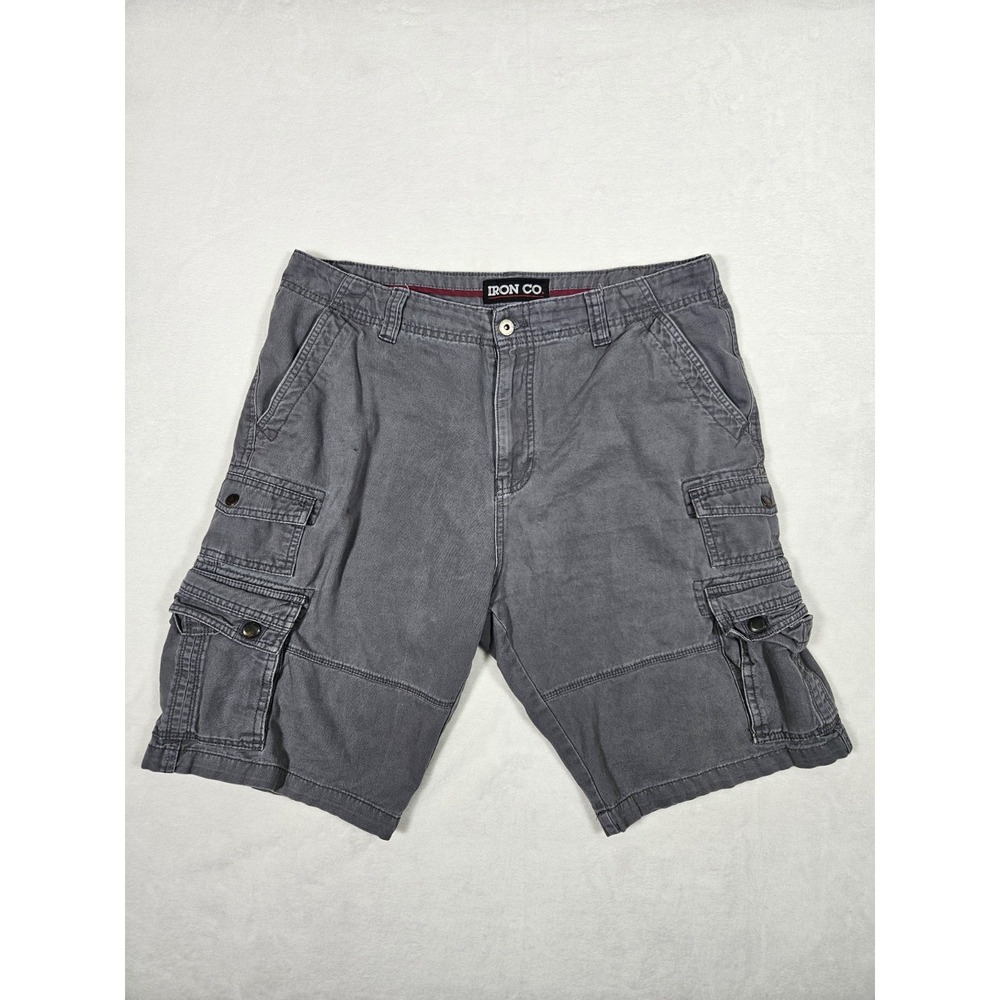 Iron Co Cargo Shorts Men's‎ Size 34 Gray Performance Stretch Hiking Outdoors